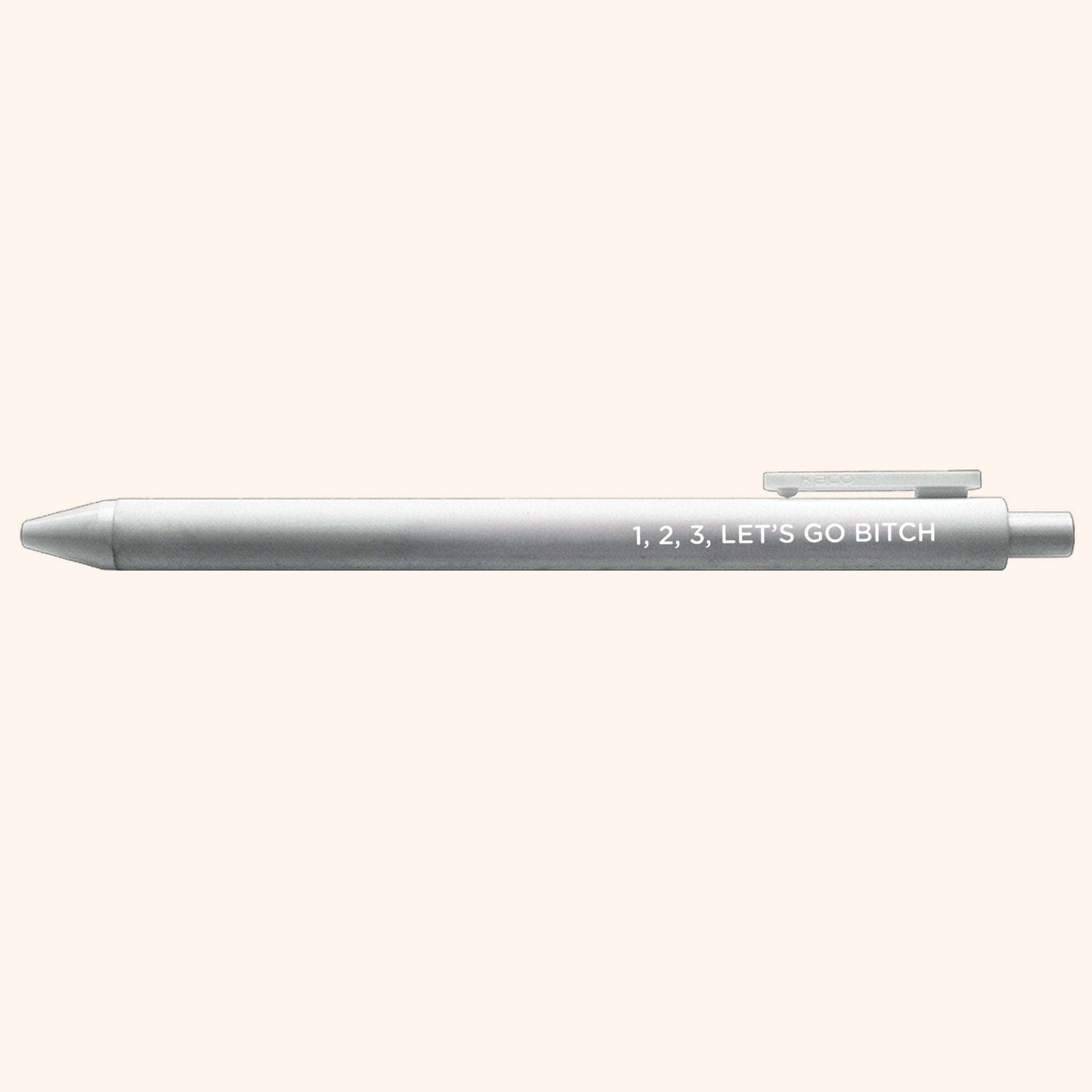 1, 2, 3, let's go bitch jotter gel pen - MangoIllustrated - Pens