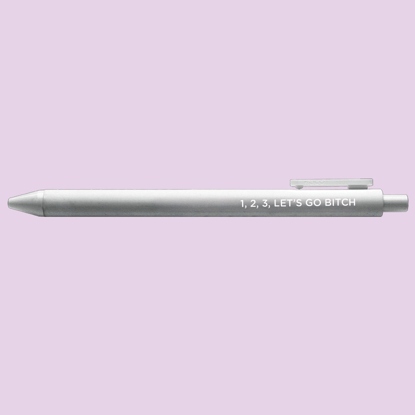 1, 2, 3, let's go bitch jotter gel pen - MangoIllustrated - Pens