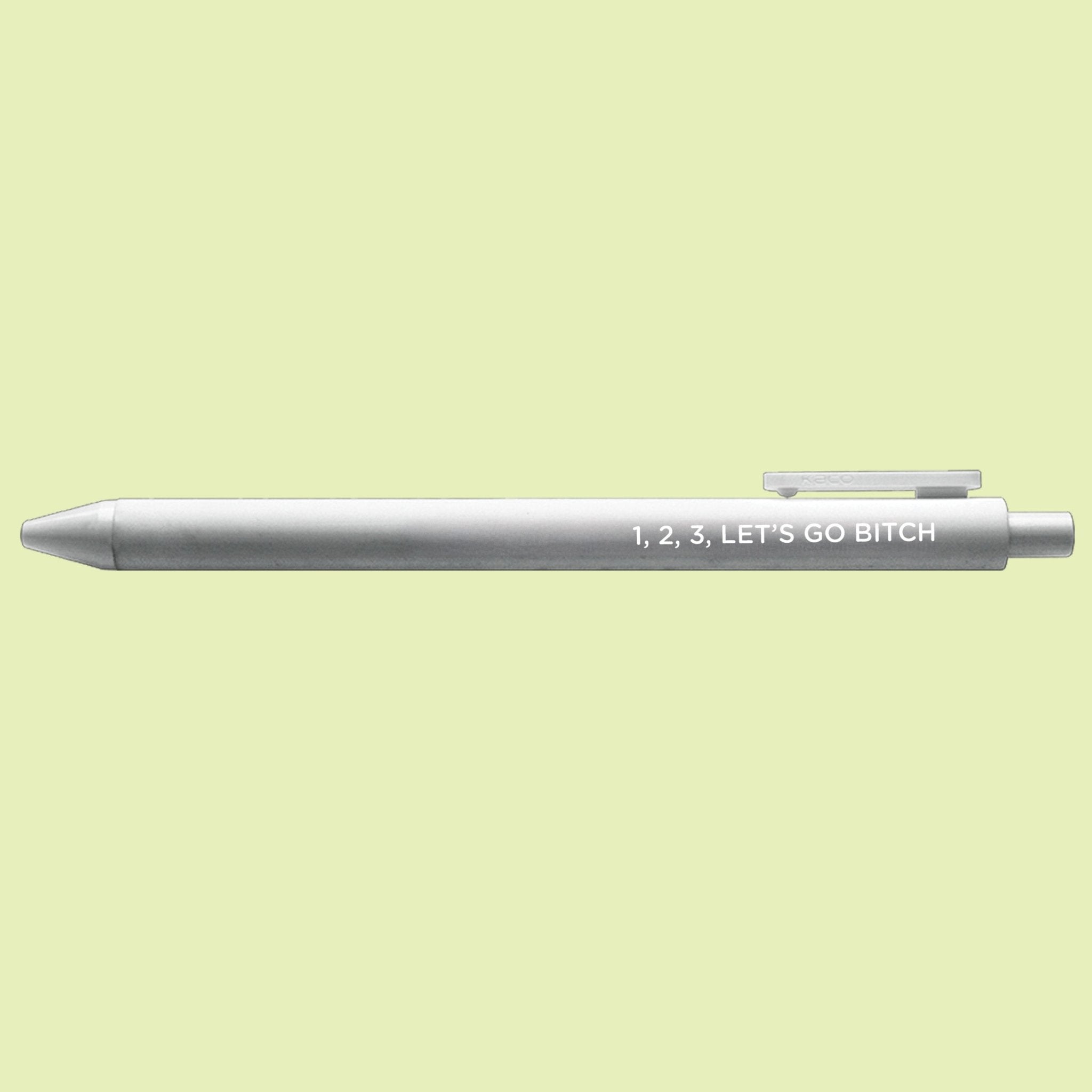 1, 2, 3, let's go bitch jotter gel pen - MangoIllustrated - Pens