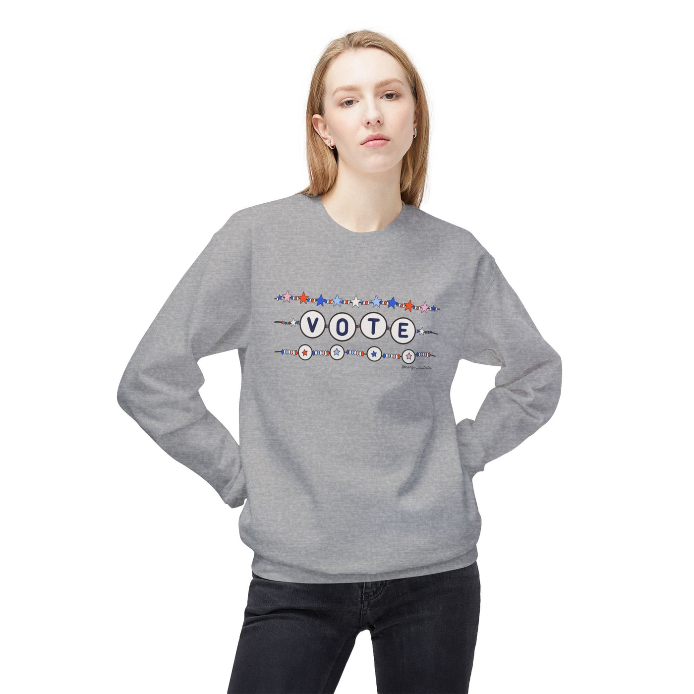 Vote Friendship Bracelet crewneck sweatshirt