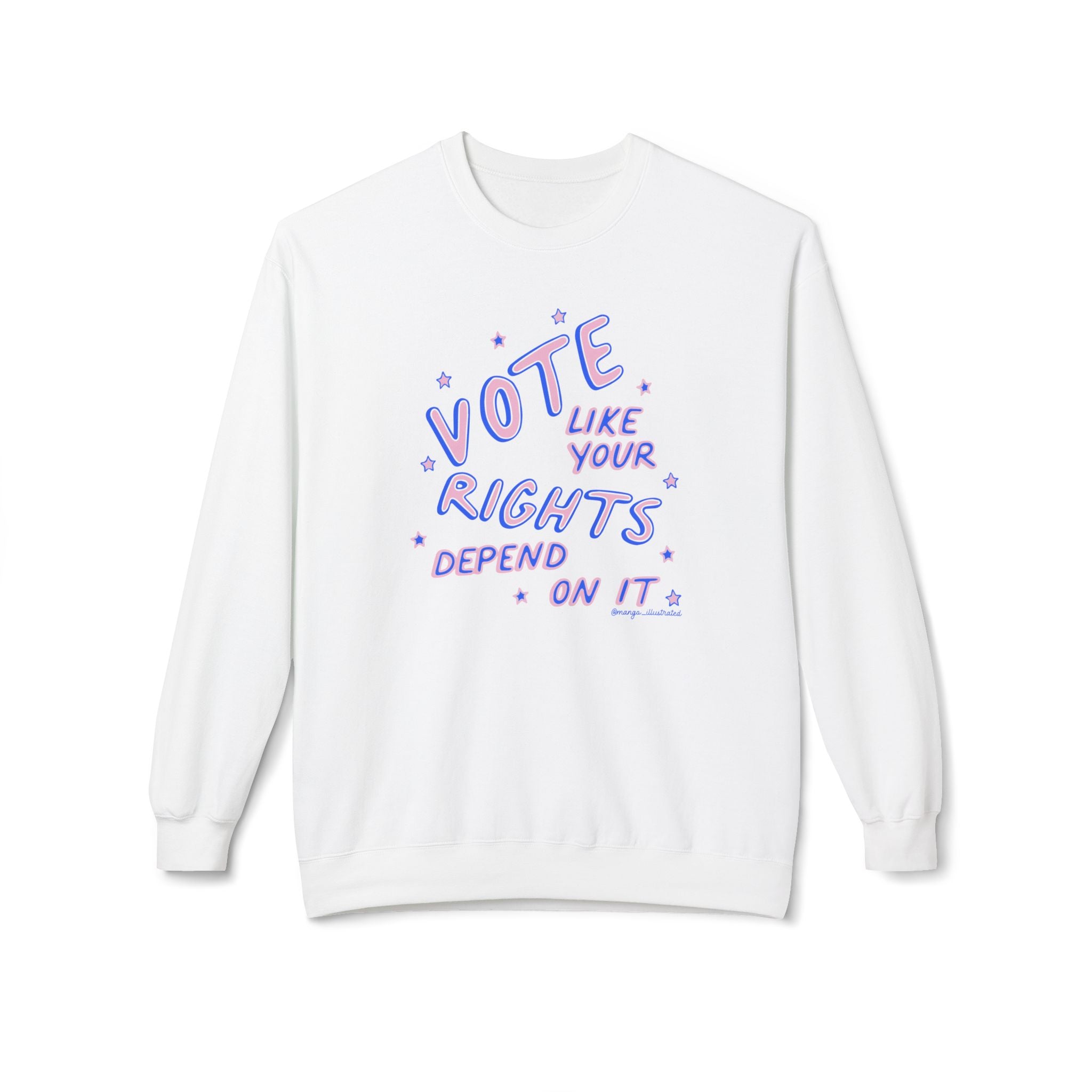 Vote like your rights depend on it crewneck sweatshirt