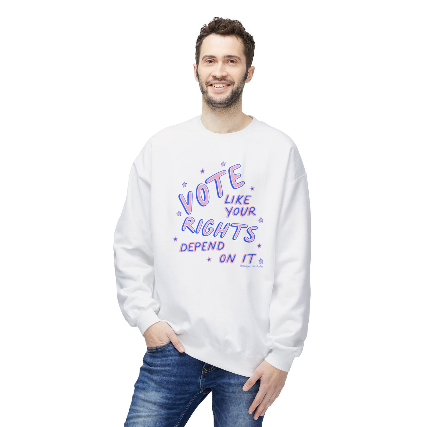 Vote like your rights depend on it crewneck sweatshirt