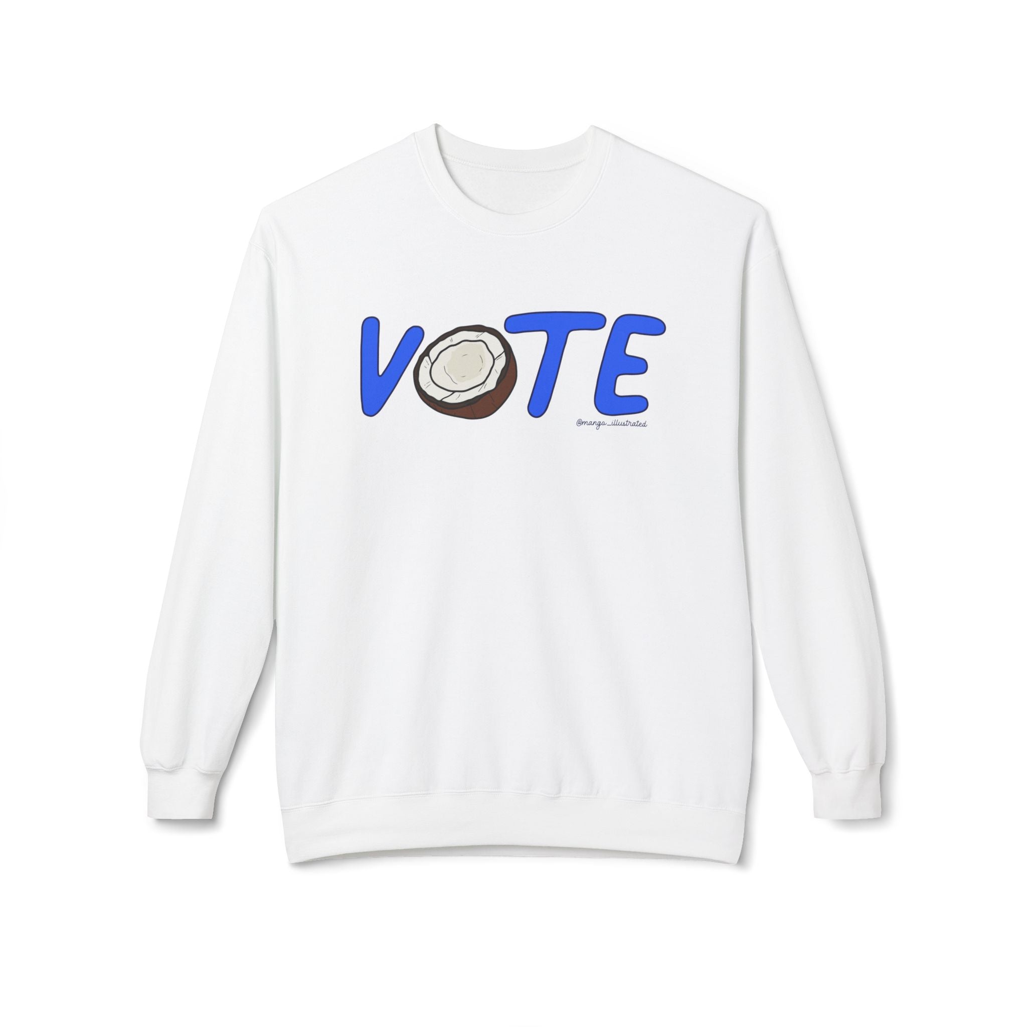 Vote coconut crewneck sweatshirt