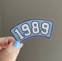 1989 Collegiate sticker MangoIllustrated