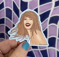 1989 portrait sticker - MangoIllustrated - Sticker