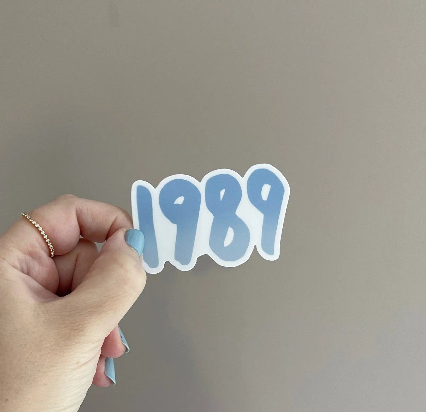 1989 sticker - blue - MangoIllustrated - Sticker