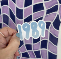 1989 sticker - blue - MangoIllustrated - Sticker