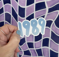 1989 sticker - blue MangoIllustrated
