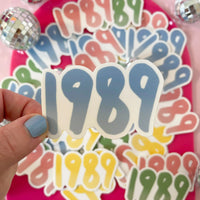 1989 sticker - blue MangoIllustrated