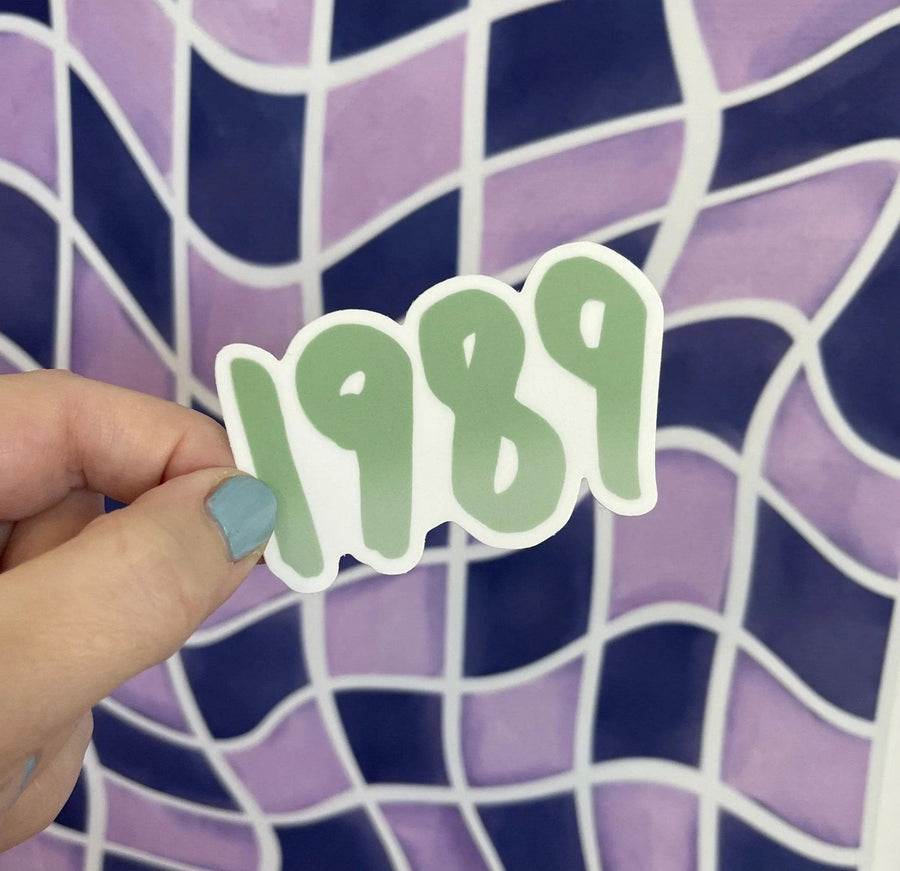 1989 sticker - green - MangoIllustrated - Sticker