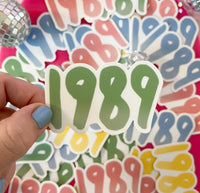 1989 sticker - green - MangoIllustrated - Sticker