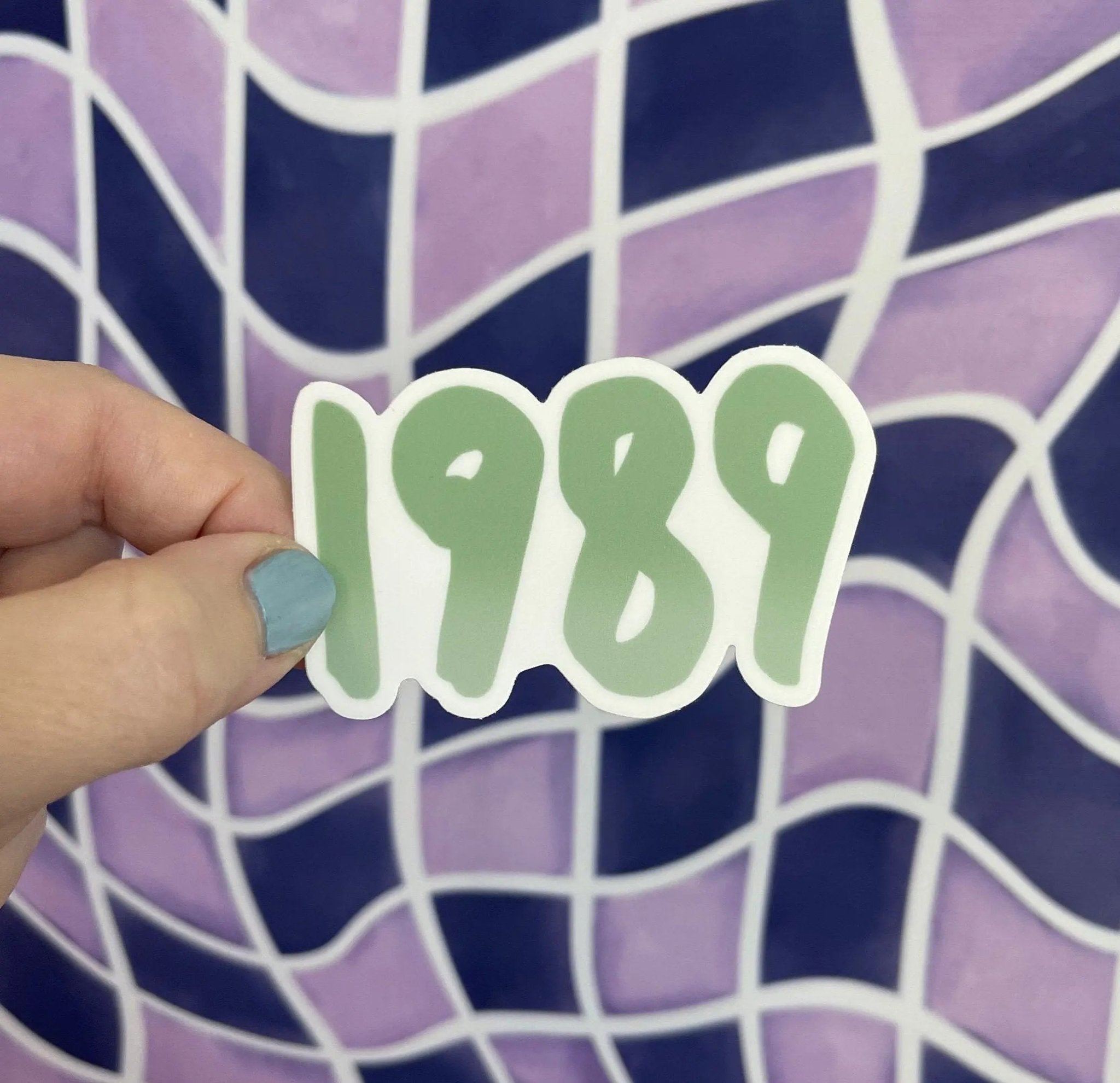 1989 sticker - green - MangoIllustrated - Sticker