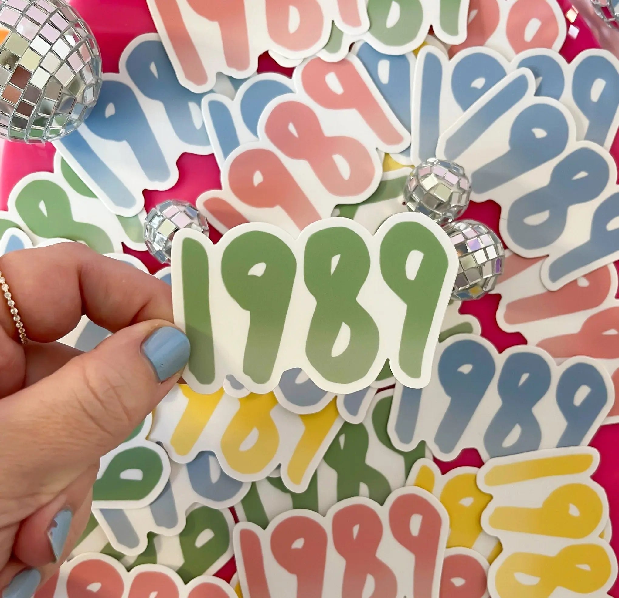 1989 sticker - green - MangoIllustrated - Sticker