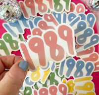 1989 sticker - pink - MangoIllustrated - Sticker