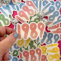 1989 sticker - pink - MangoIllustrated - Sticker