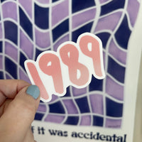 1989 sticker - pink - MangoIllustrated - Sticker