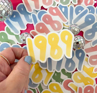 1989 sticker - yellow - MangoIllustrated - Sticker