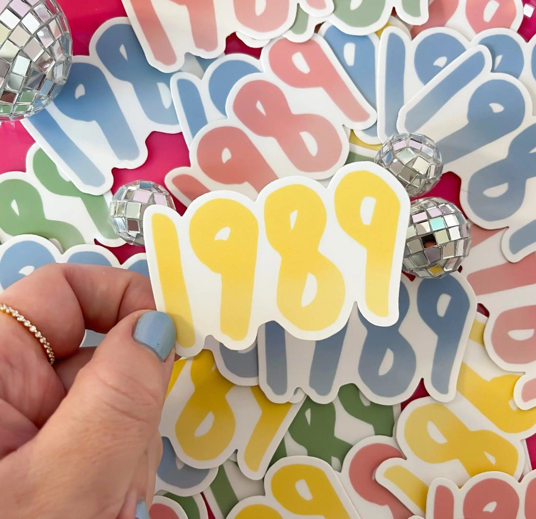 1989 sticker - yellow - MangoIllustrated - Sticker
