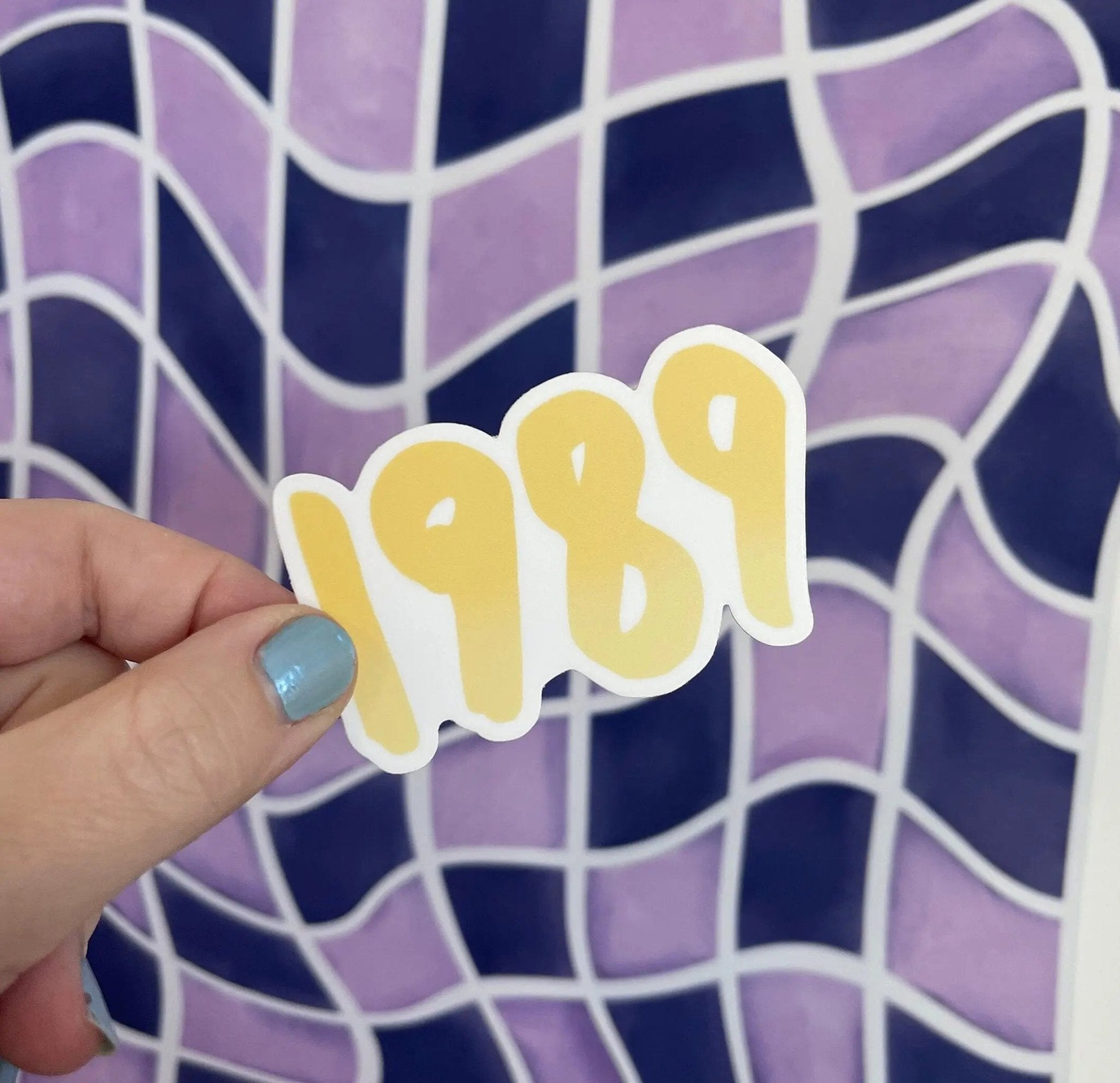 1989 sticker - yellow - MangoIllustrated - Sticker
