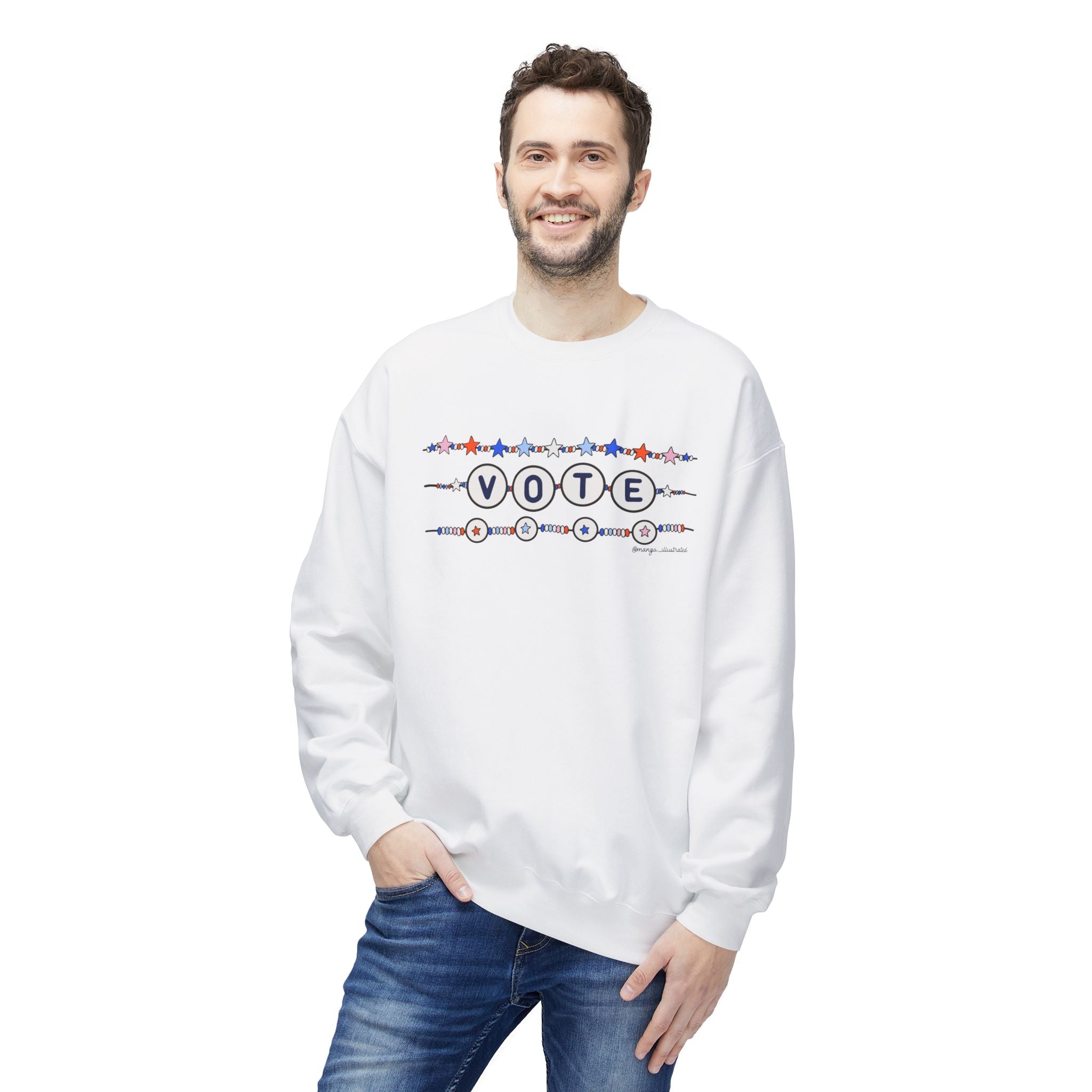 Vote Friendship Bracelet crewneck sweatshirt