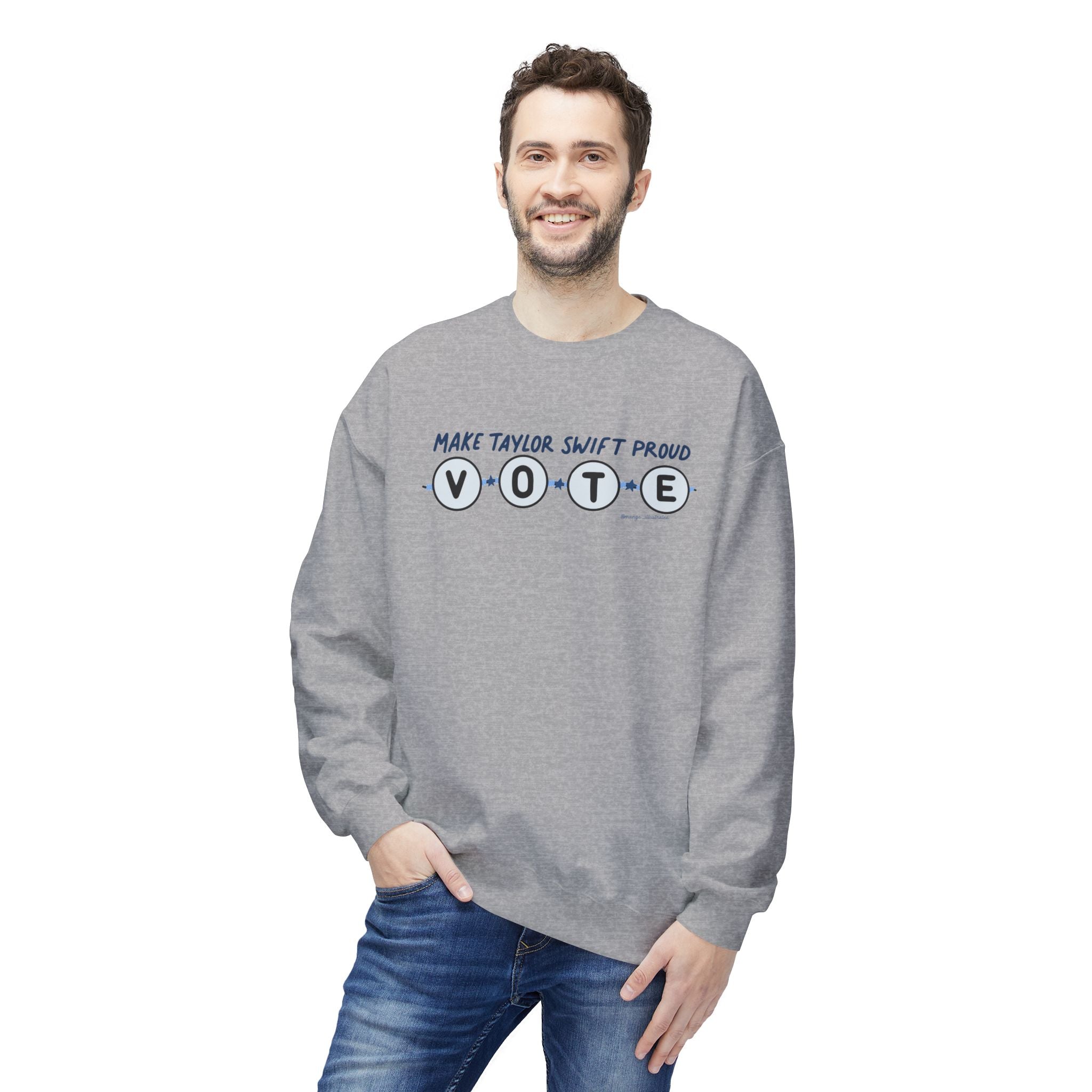 Make Taylor Proud Vote Friendship Bracelet crewneck sweatshirt