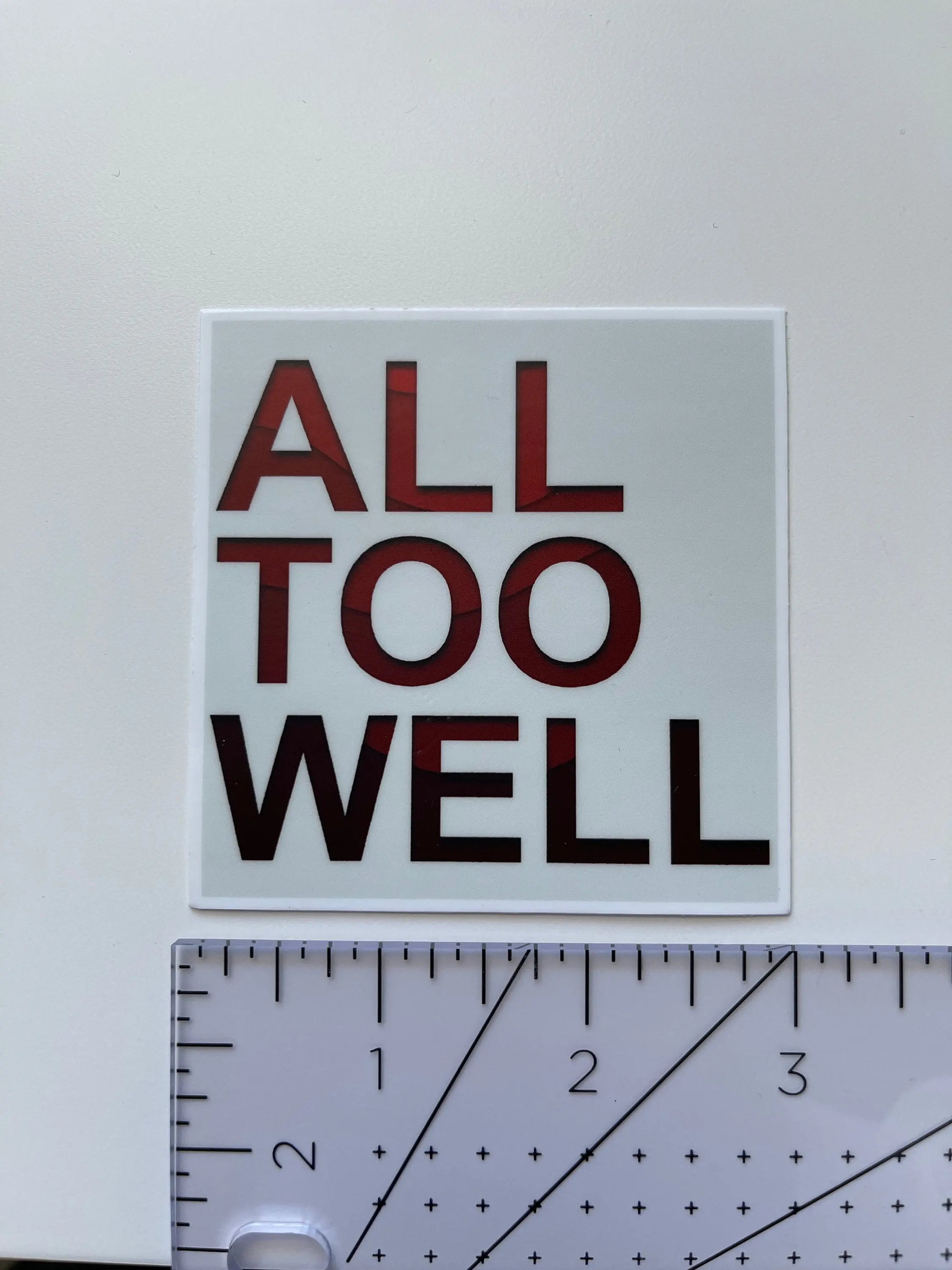 All Too Well sticker MangoIllustrated