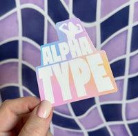 Alpha Type sticker MangoIllustrated