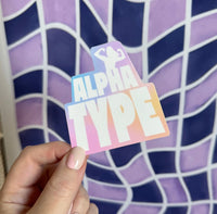 Alpha Type sticker MangoIllustrated