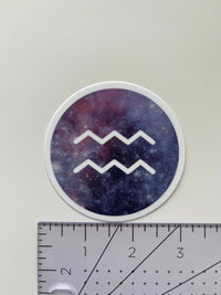 Aquarius Galaxy Sticker MangoIllustrated