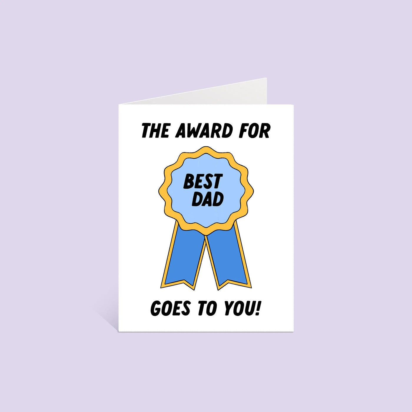 Best Dad Award card MangoIllustrated