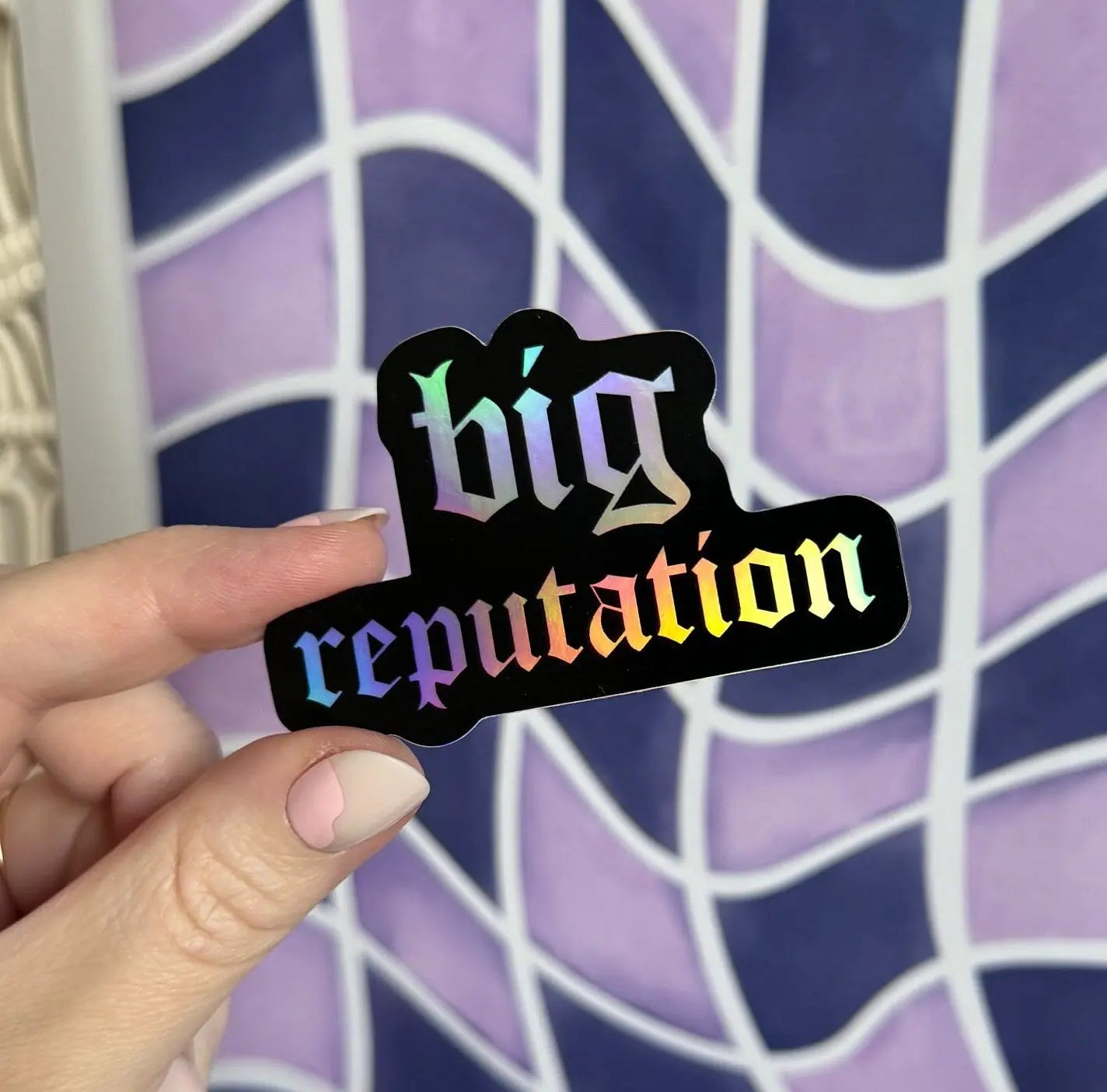 Big Reputation sticker MangoIllustrated