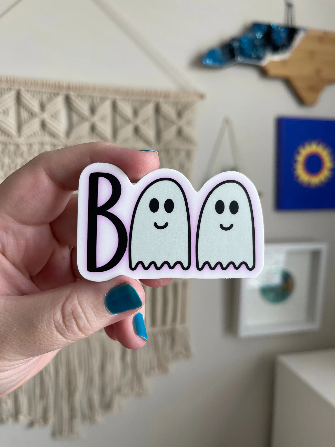 Boo Ghost sticker MangoIllustrated