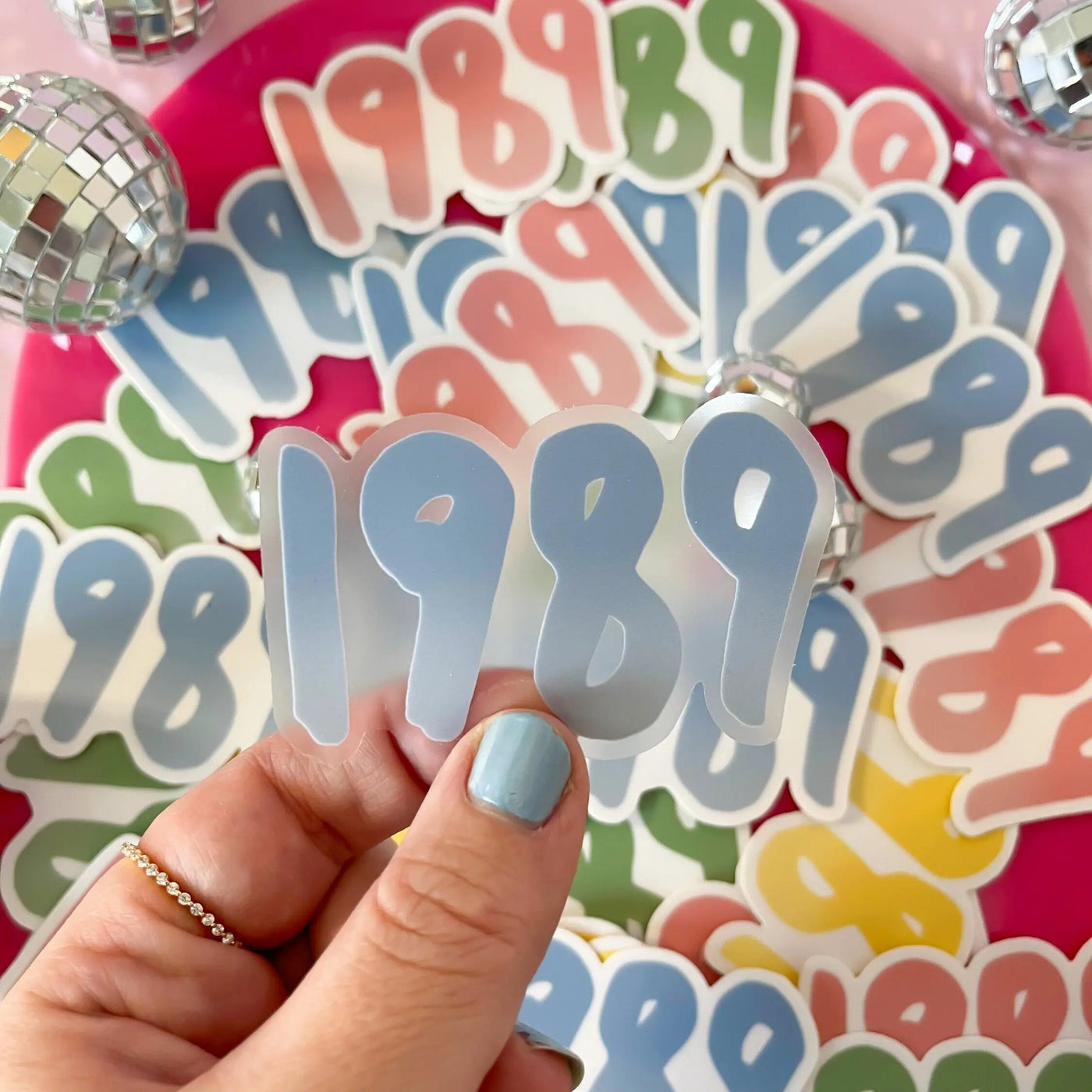 CLEAR 1989 sticker - blue MangoIllustrated