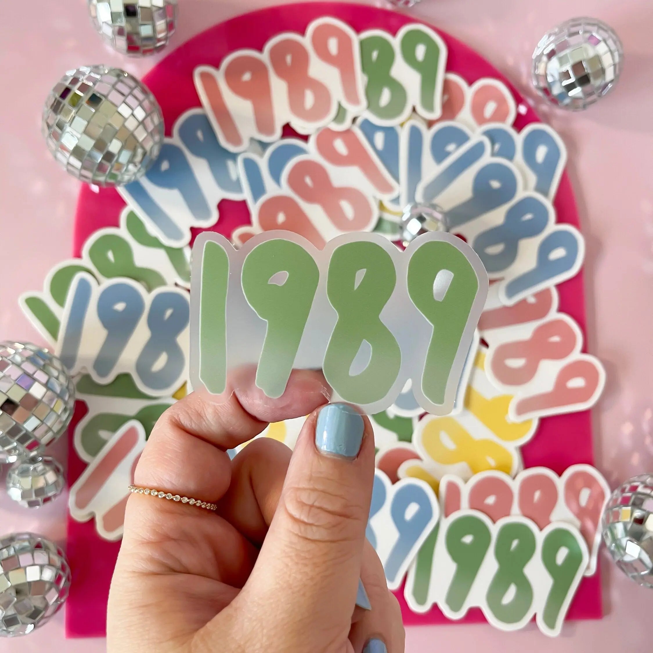 CLEAR 1989 sticker - green MangoIllustrated