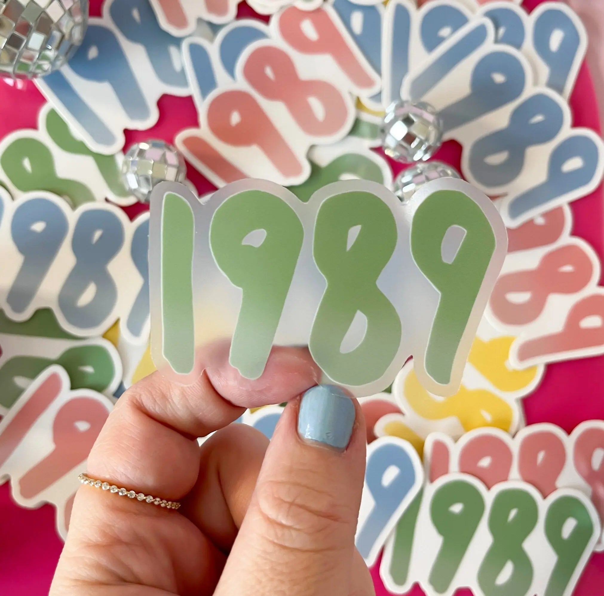 CLEAR 1989 sticker - green MangoIllustrated