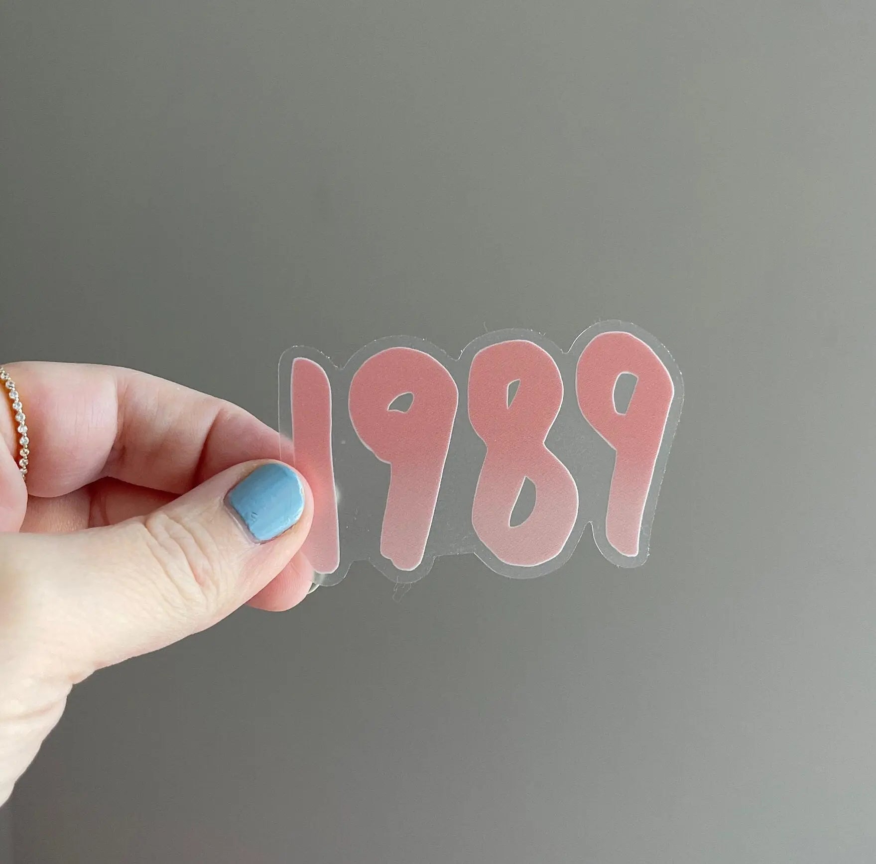 CLEAR 1989 sticker - pink MangoIllustrated