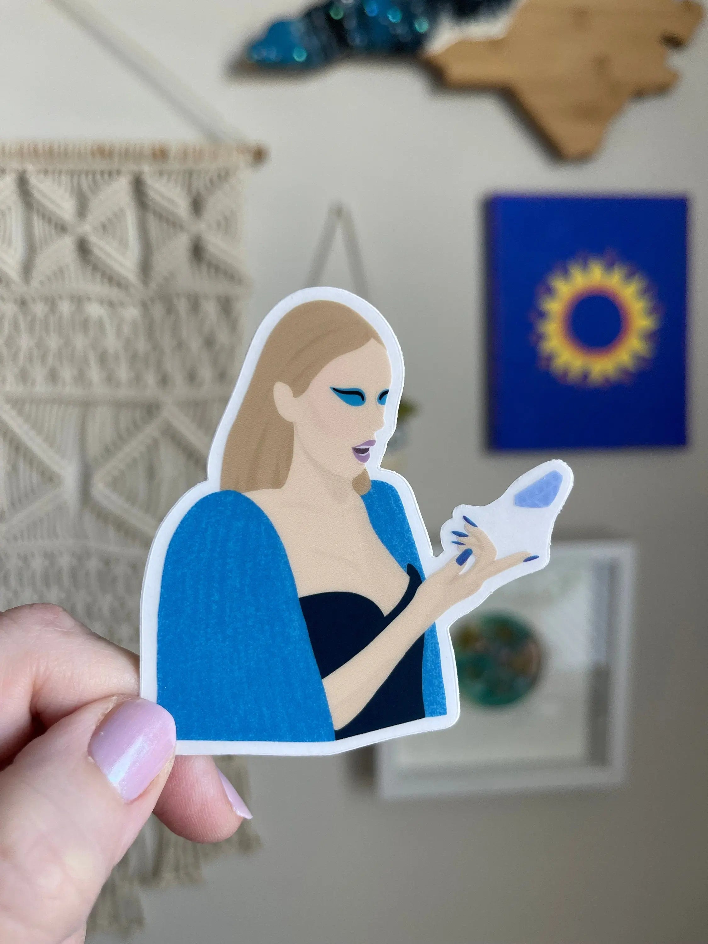 CLEAR Bejeweled Taylor sticker MangoIllustrated