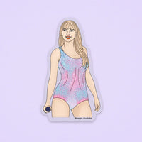 CLEAR Eras Tay sticker MangoIllustrated