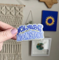 CLEAR My aura’s moonstone sticker MangoIllustrated