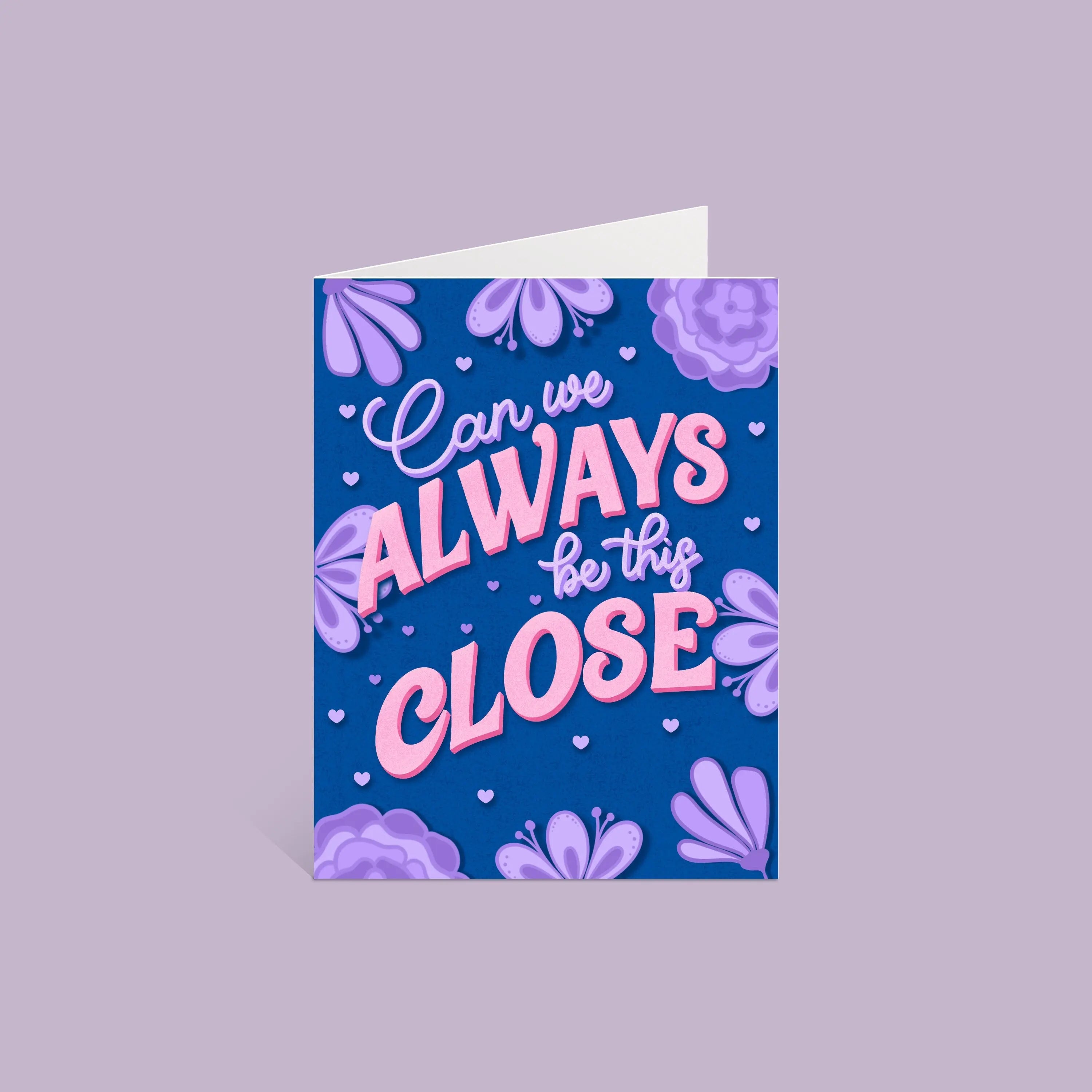 Can We Always Be This Close greeting card MangoIllustrated