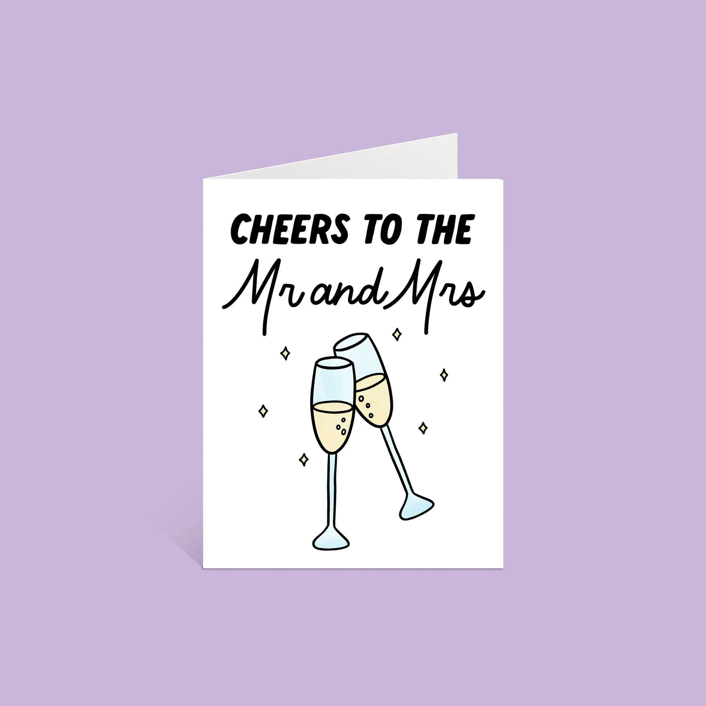 Cheers to the Couple card MangoIllustrated