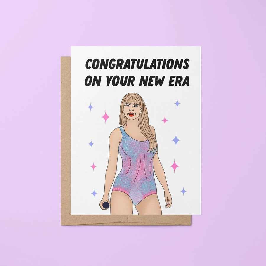Congratulations on your new era greeting card MangoIllustrated