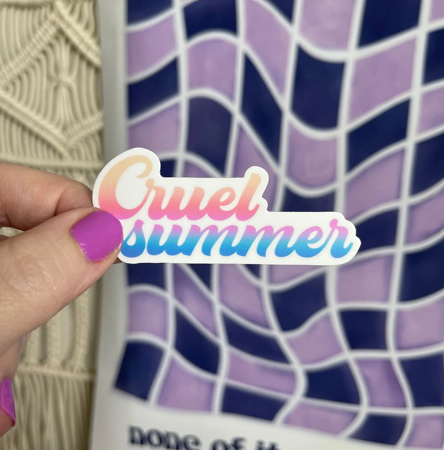 Cruel Summer sticker MangoIllustrated