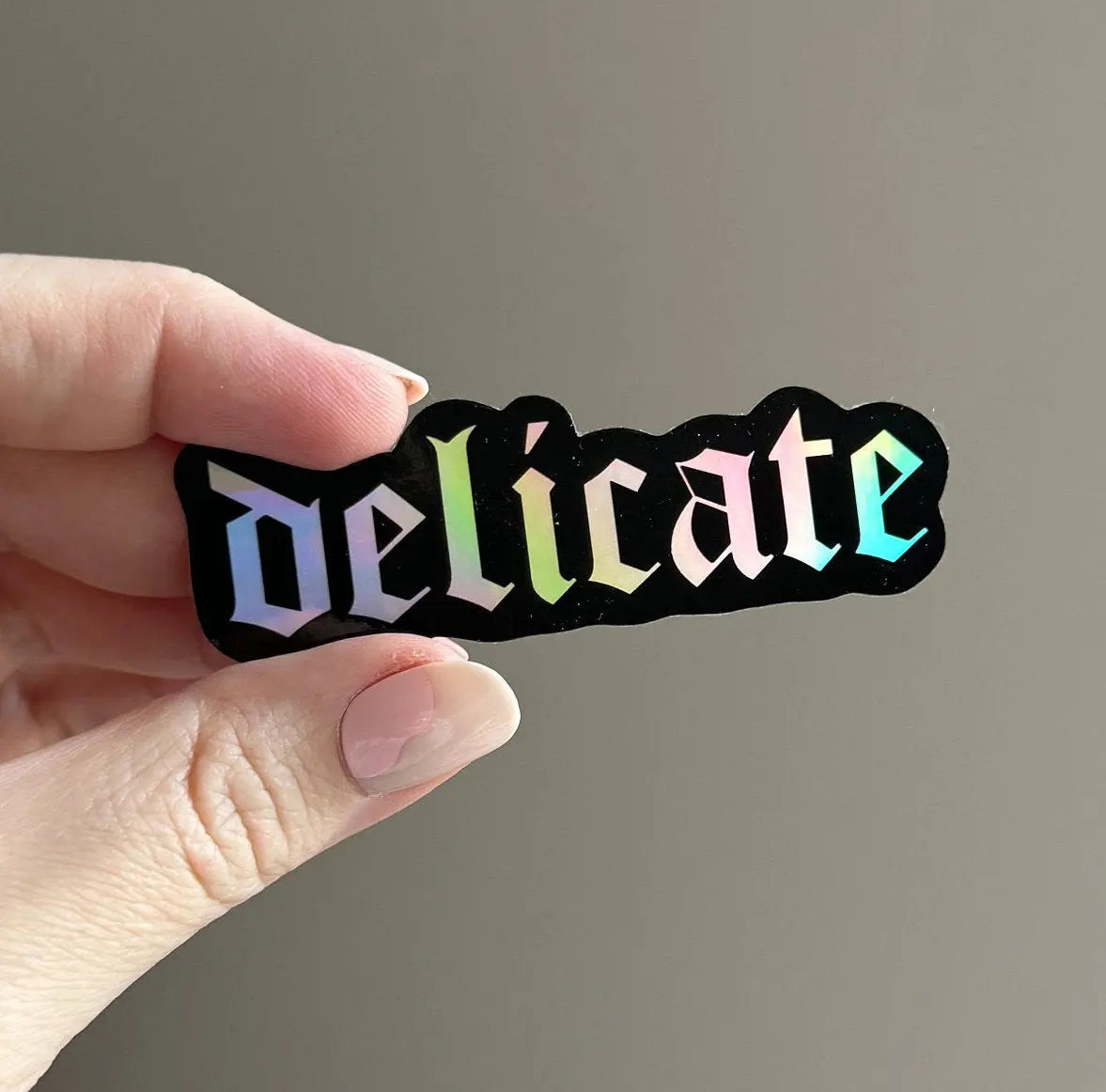 Delicate sticker MangoIllustrated