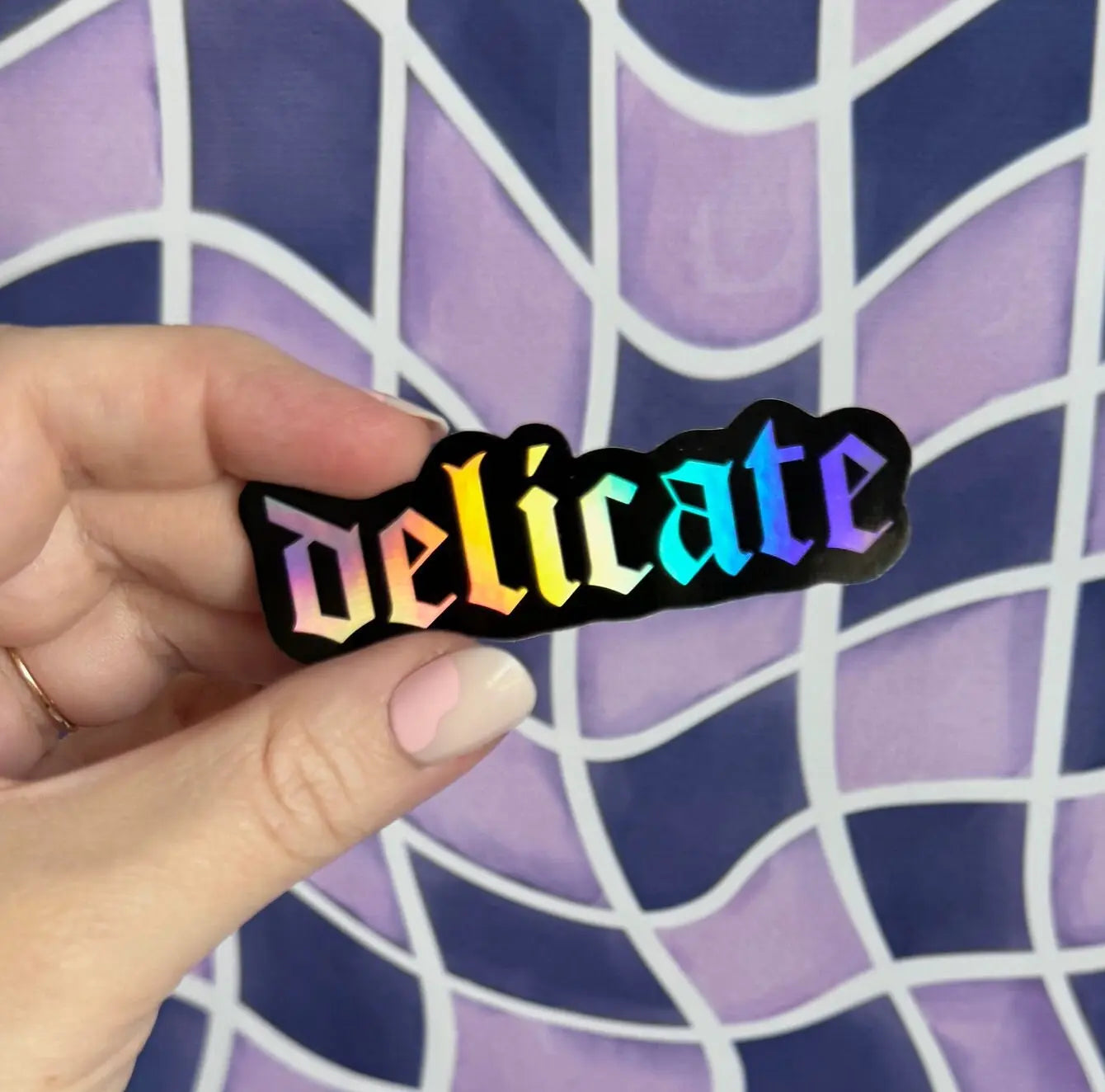 Delicate sticker MangoIllustrated