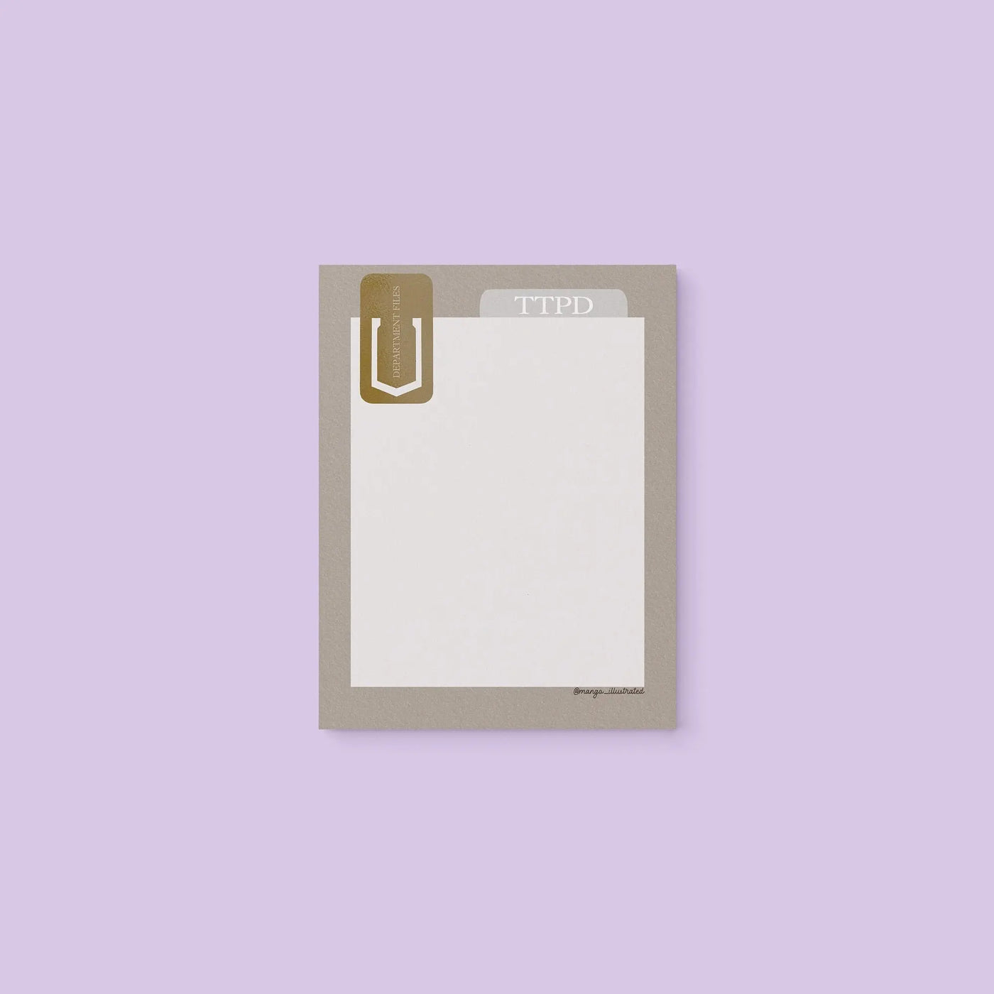 Department Files notepad MangoIllustrated