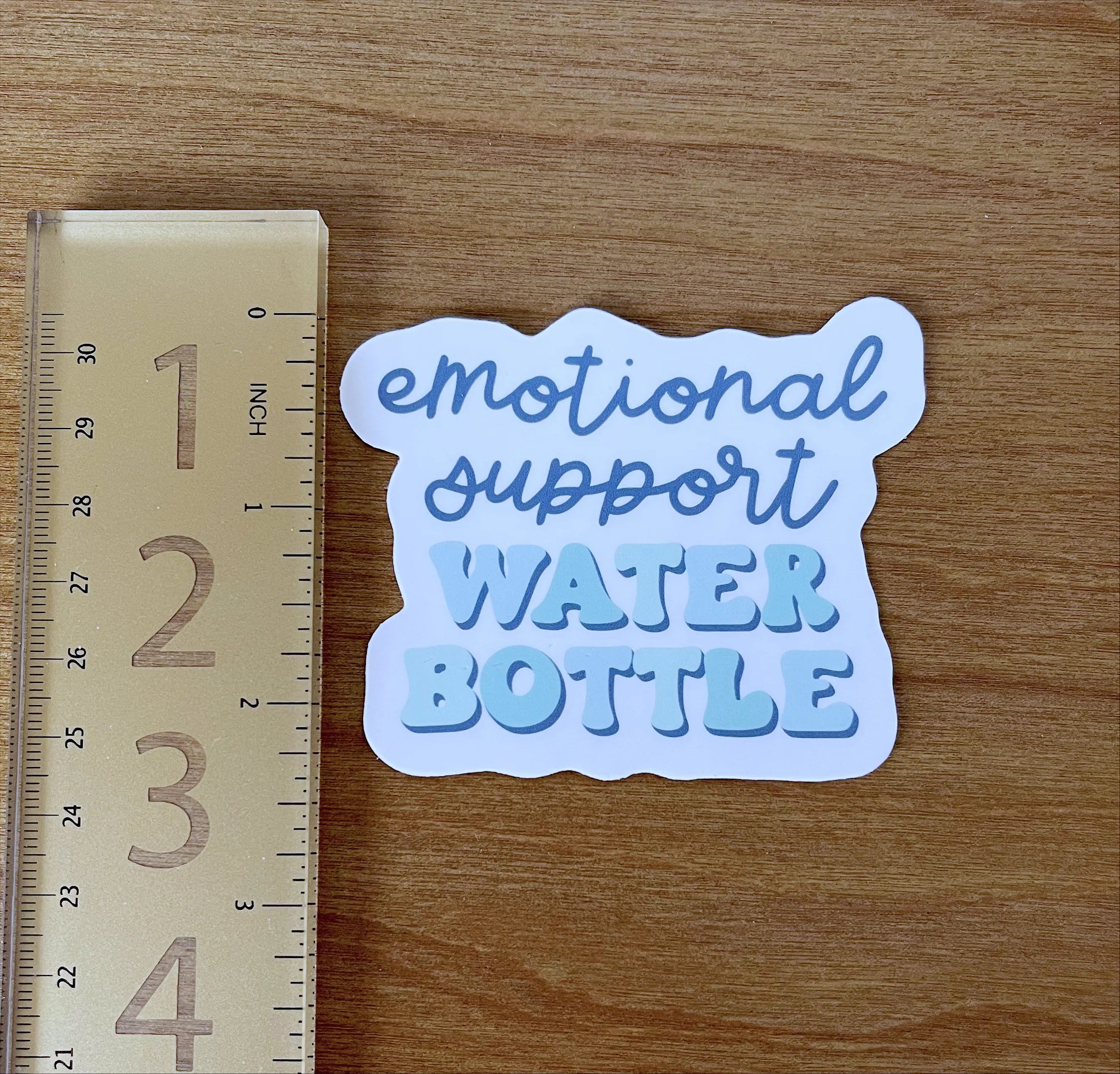 Emotional support water bottle sticker MangoIllustrated