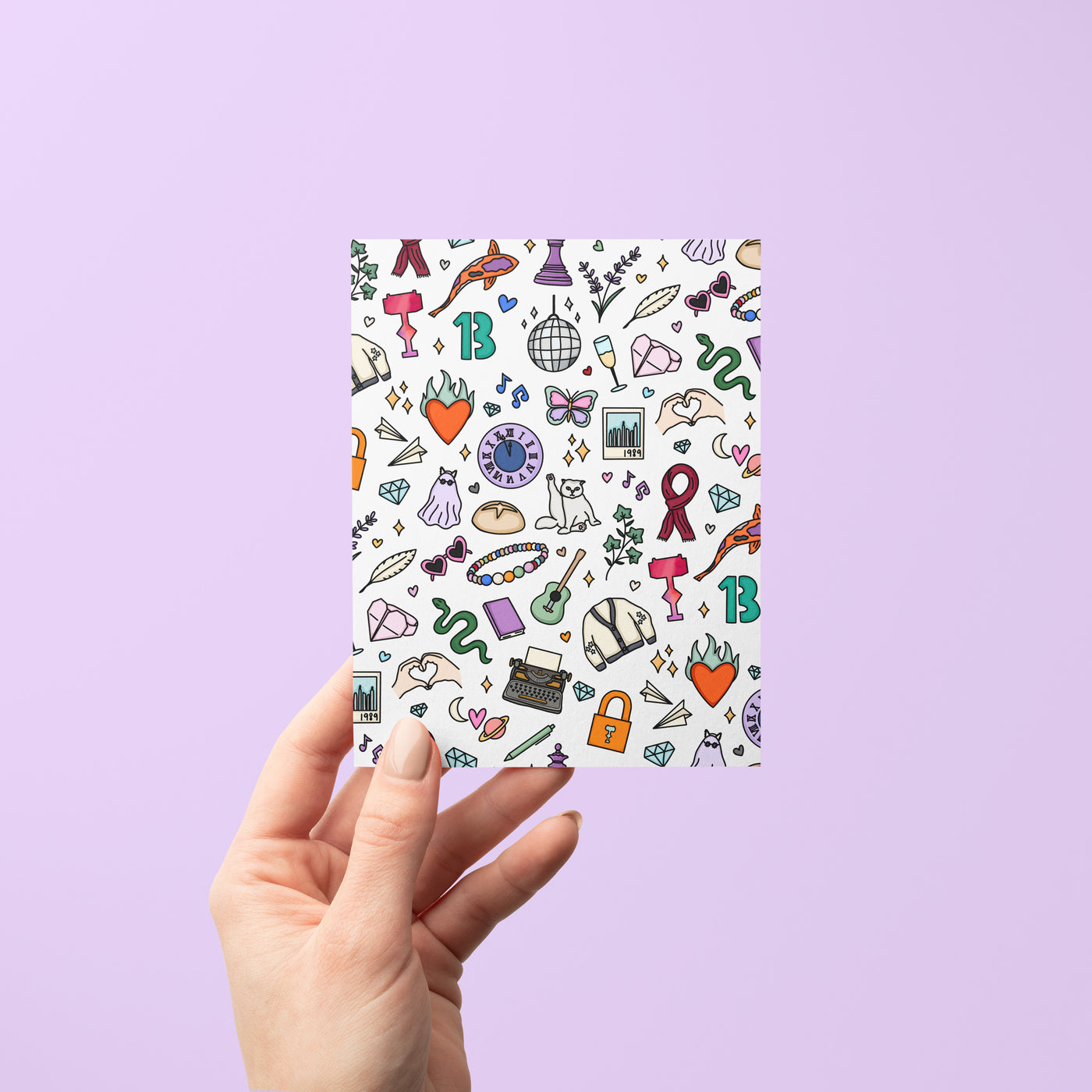 Eras Doodles Greeting Card