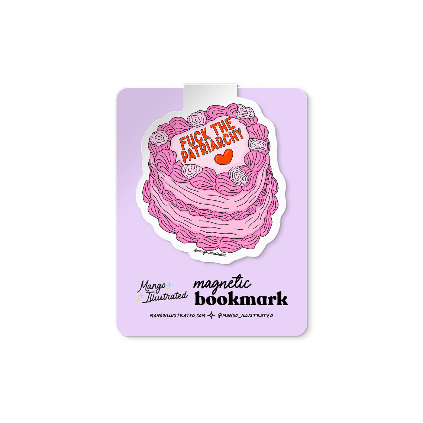 Fuck the Patriarchy magnetic bookmark