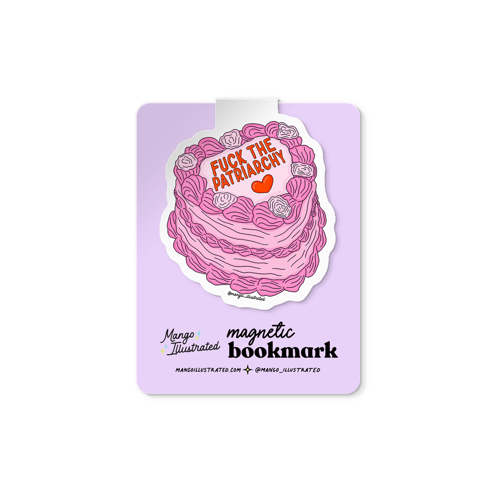 Fuck the Patriarchy magnetic bookmark